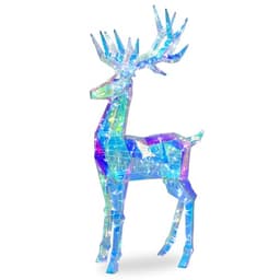 Pre-lit reindeer, 60 in, 160 LEDs, iridescent