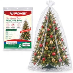 PROWEE clear Christmas tree bag, 9 ft, waterproof upright cover