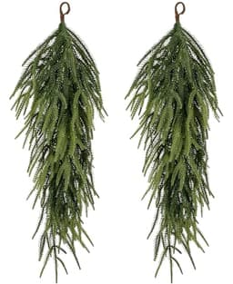 Teardrop pine swag, 30 in, 2 pack