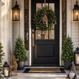 Glitzhome pre-lit porch trees, 3 ft, 2 pack, 70 LEDs