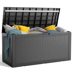 PatioZen deck box, 100 gallon, 48 x 21.5 x 24.5 in, holds 550 lb