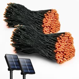 Selarlyt solar Christmas lights, 2 pack, 72 ft, 200 LED, IP65