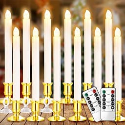 YAUNGEL window candles, 12 pack, timer and remote