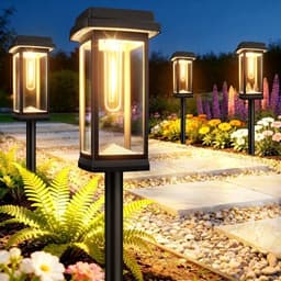Solar pathway lights, 8 pack, up to 15 hours, IP65