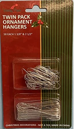 Holiday Pride ornament hooks, 100 pack, 50 large and 50 small