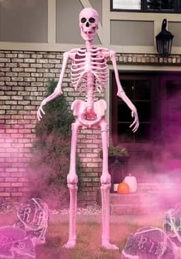 Fun Costumes 8 ft giant animated skeleton, pink