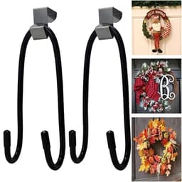 AUXPhome metal wreath hangers, pack of 2, 20 lb