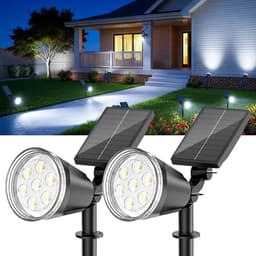 BONLION solar spotlight, 1000 lm, 1500 mAh, 2-in-1 mount