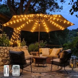 Cordless umbrella lights, 120 LED, fits 7 to 11 ft umbrellas