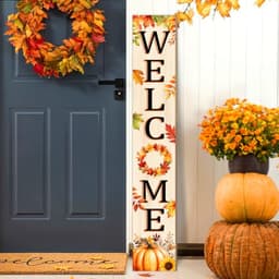 Fall leaves welcome sign, 47 in