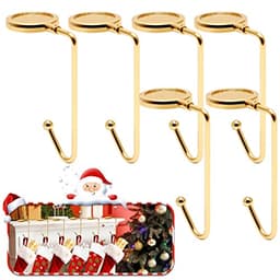 365park stocking holders, set of 6, lightweight metal