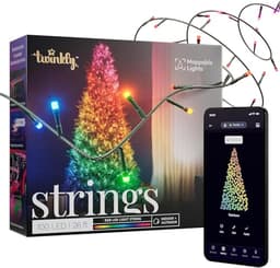 Twinkly Strings, 100 RGB LEDs, 8 m, green wire