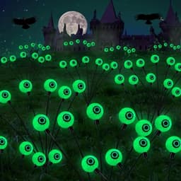 Dazzle Bright solar eyeball pathway lights, 6 pack, 36 LED