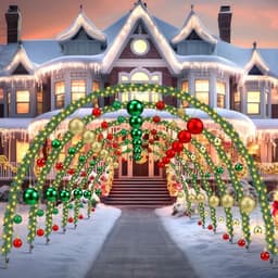 Cinnvoice Christmas arch light kit, 6 arches at 10 ft