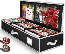Wrapping paper organizer, fits up to 27 rolls, 6 x 14 x 40 in