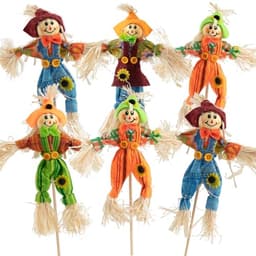 ZAUGONTW scarecrow decorations, 6 pieces