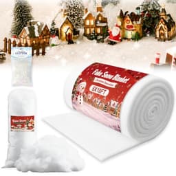 TQNSIE fake snow blanket, 5 x 10 ft, 3 sheets