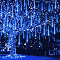 Weepong meteor shower lights, 32 tubes, 768 LED, blue