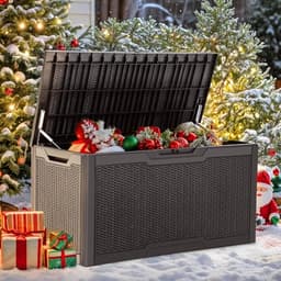 YITAHOME deck box, 100 gallon, weather resistant, lockable